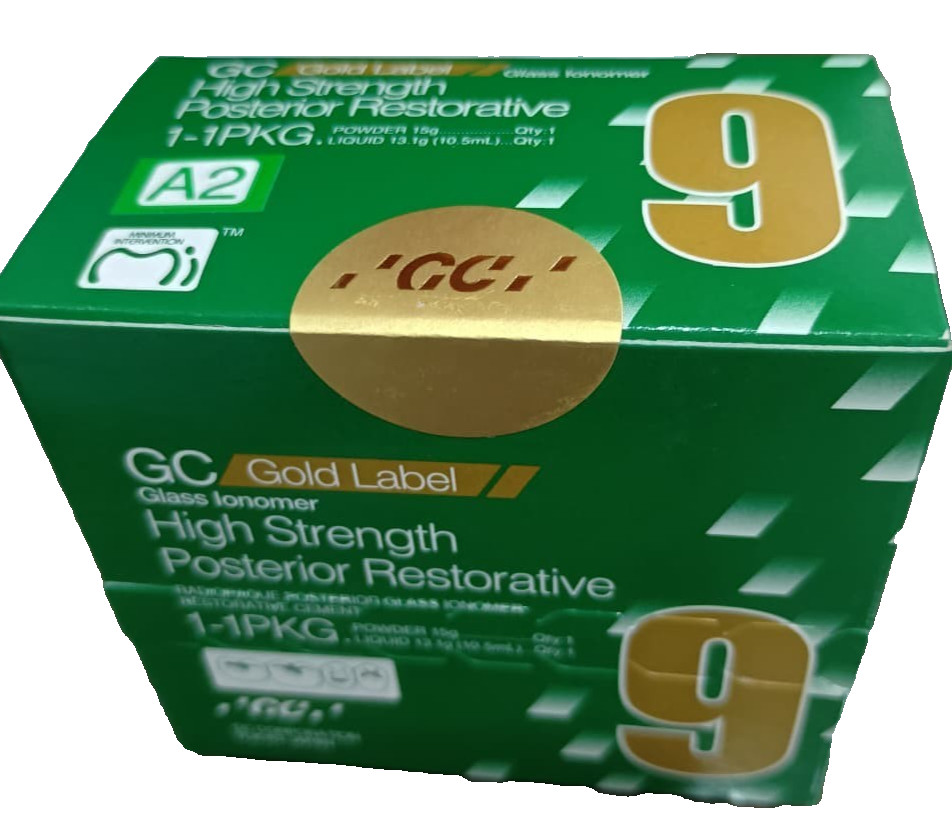 GC Fuji IX Gold Label 9 Posterior Restorative Cement Glass Ionomer Dental