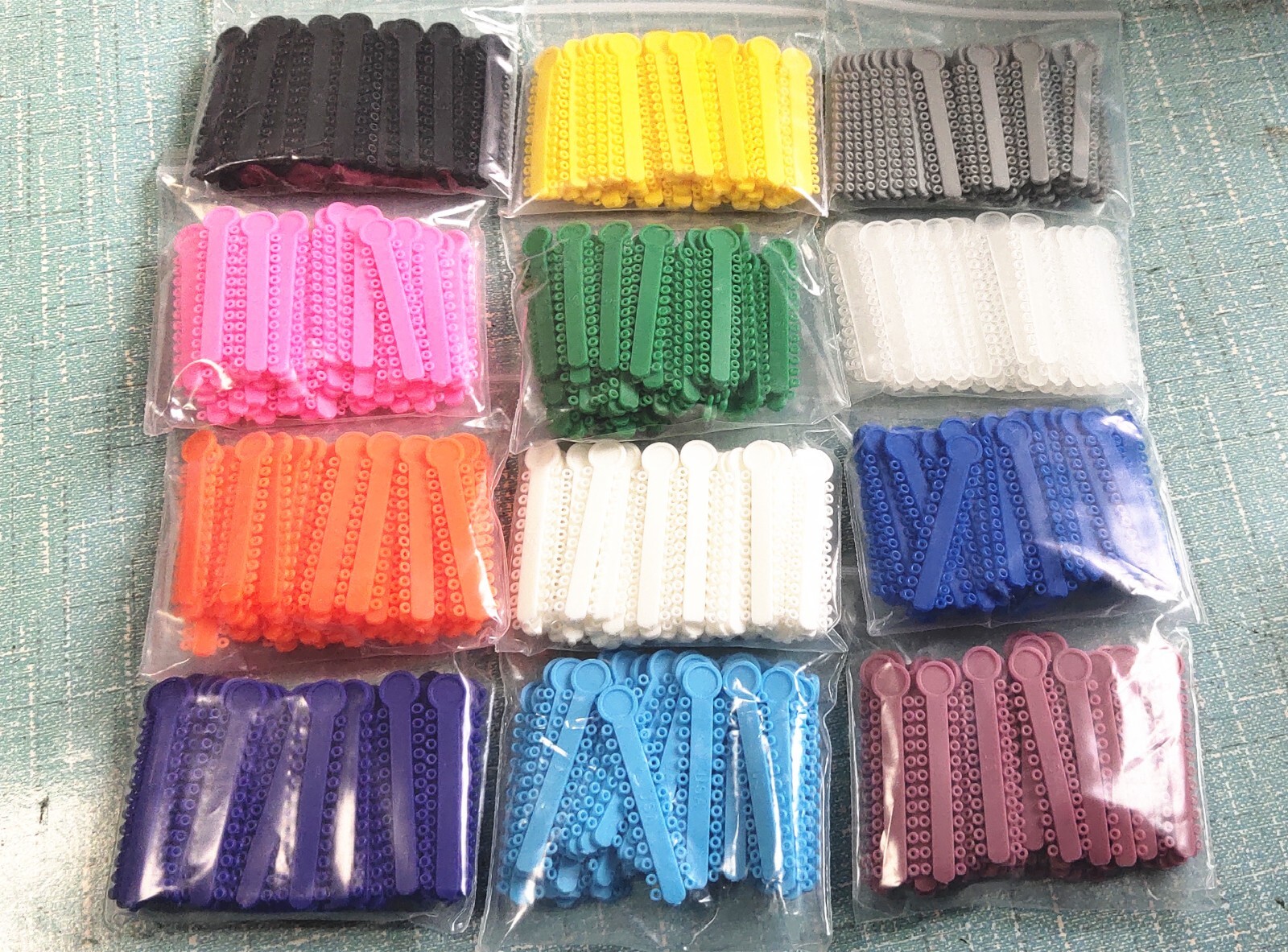 5Packs Dental Orthodontic Ligature Ties Elastic Rubber Bands /Ultra Power Chain
