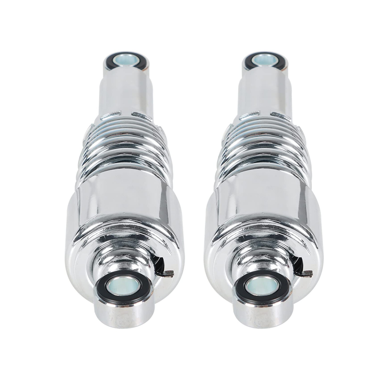 Motorcycle Chrome Rear Shocks Absorbers 10.5in 267mm
