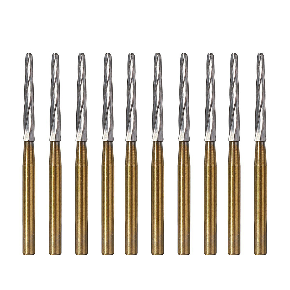 5Pcs Dental Endo-Z Titanium Tungsten Carbide High Speed Cutting Burs FG 1.60mm