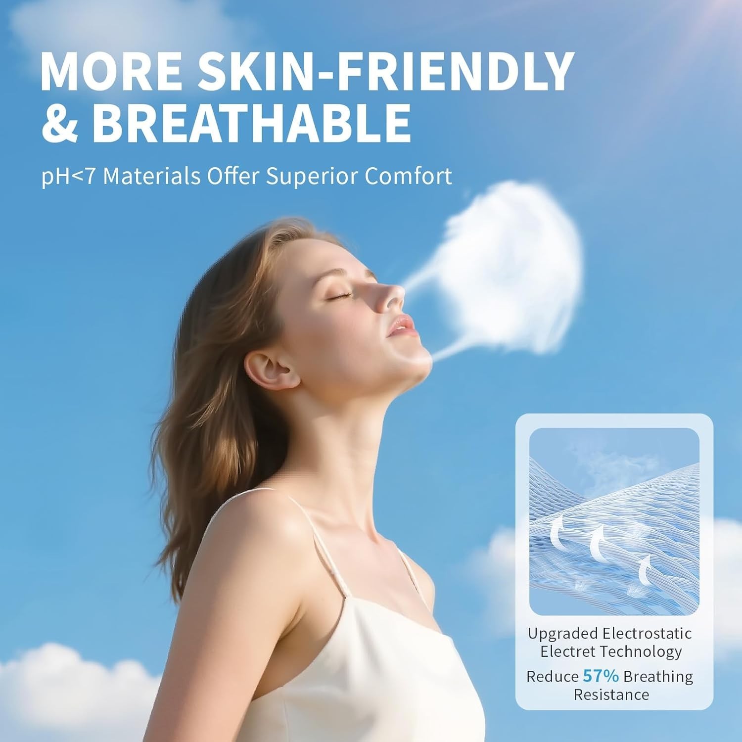 Comfortable KN95 Black Masks – 50 PCS Disposable, 95% Filtration Efficiency