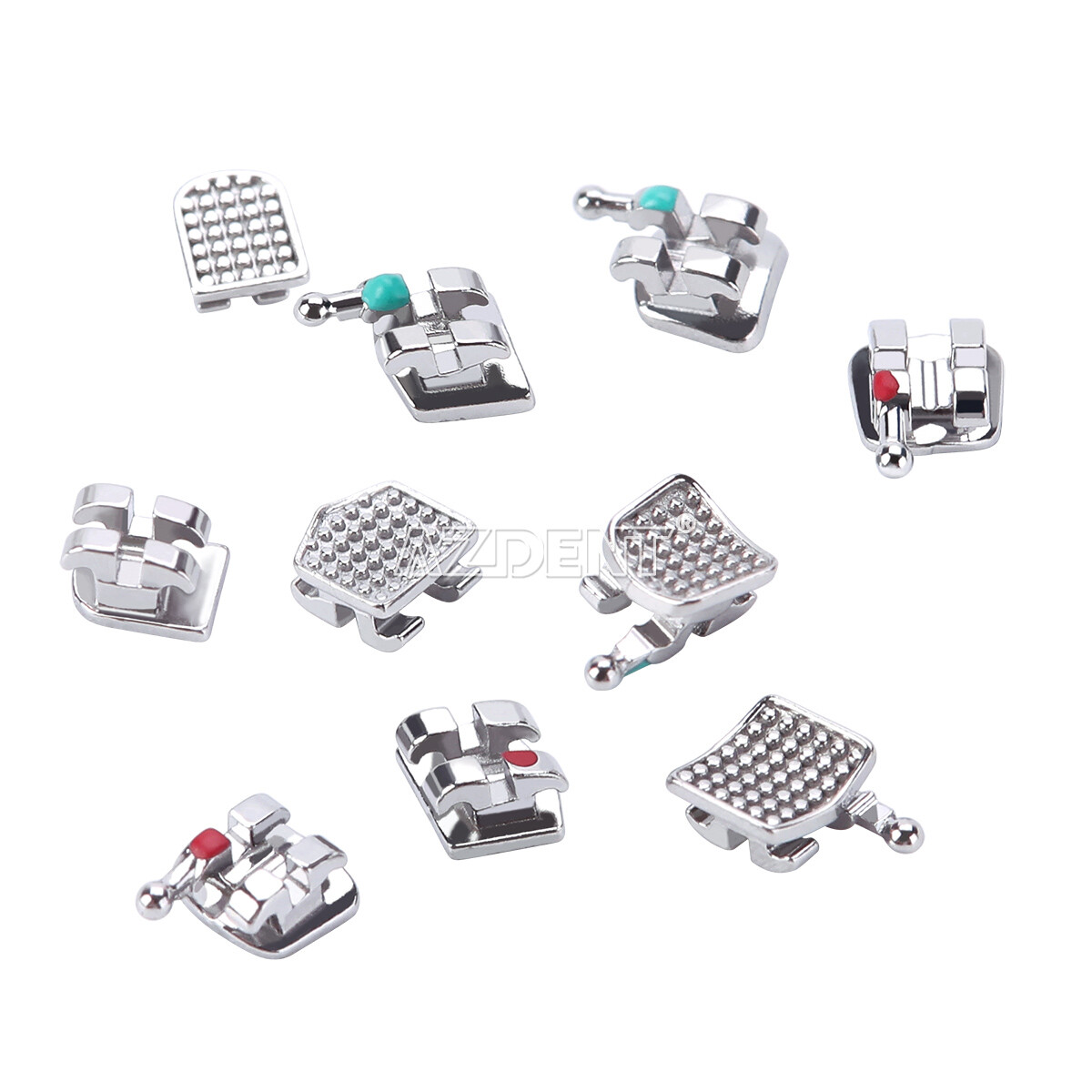 20pcs Dental Orthodontic Monoblock Brackets MIM Mini Roth MBT 022/018 Hooks 345