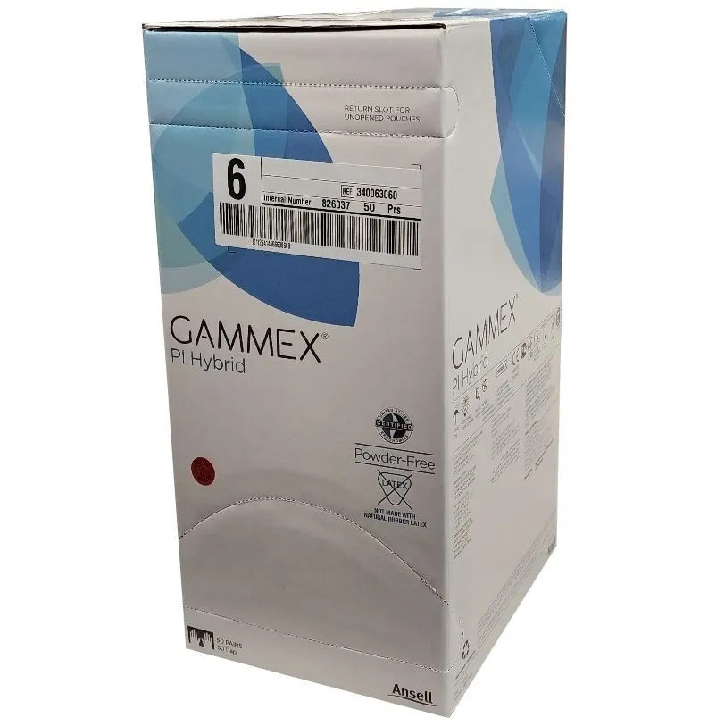 Ansell Gammex PI Hybrid Size 6 Powder-Free, Non-Latex (340063060)