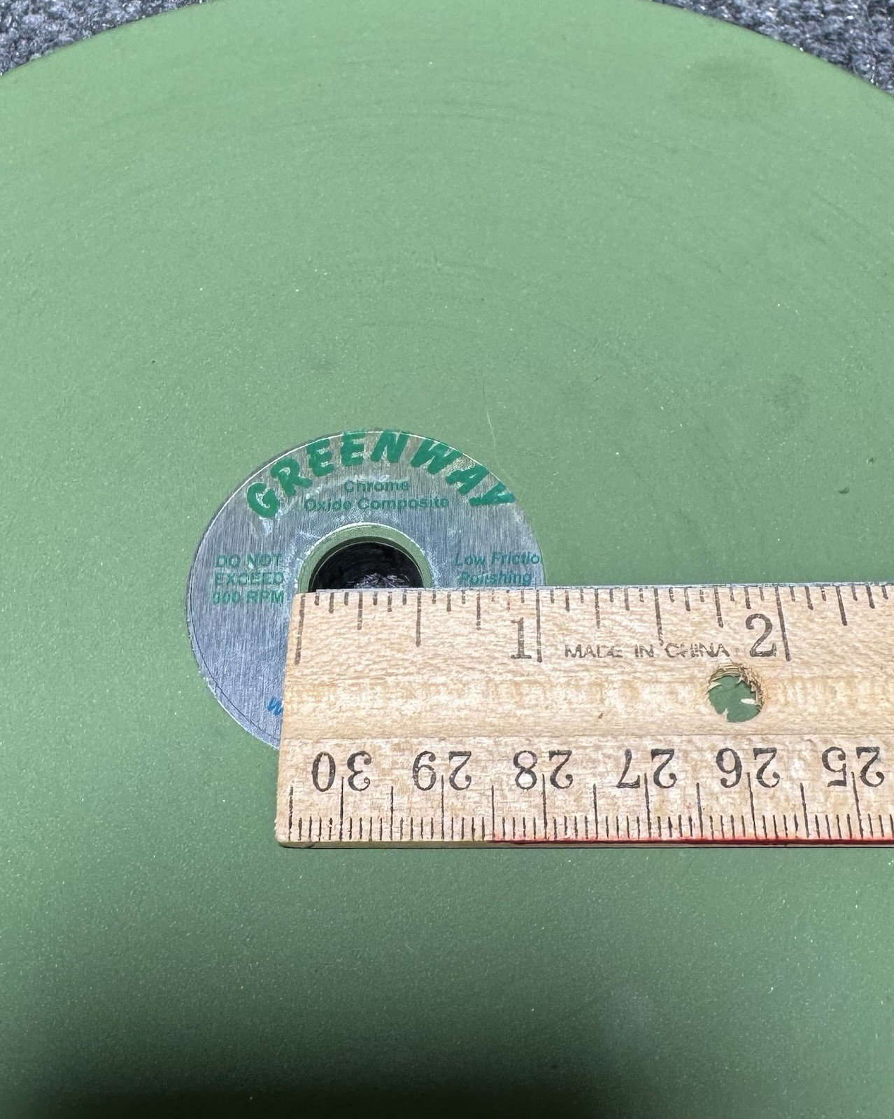 Gearloose Greenway 8” Chrome Oxide Composite Polishing Lap Faceting Gemstone
