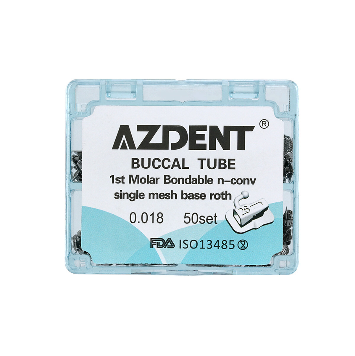 Dental Orthodontic Non-Convertible Bonding 1st 2nd Buccal Tubes Roth .018/.022