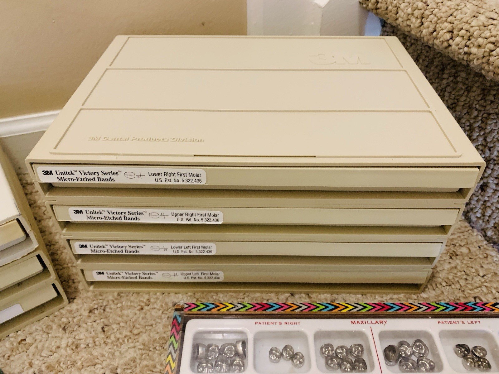 Lot of 12, 3M Unitek Victory Series Bands ESPE Dental Molars Trays Discs Crowns