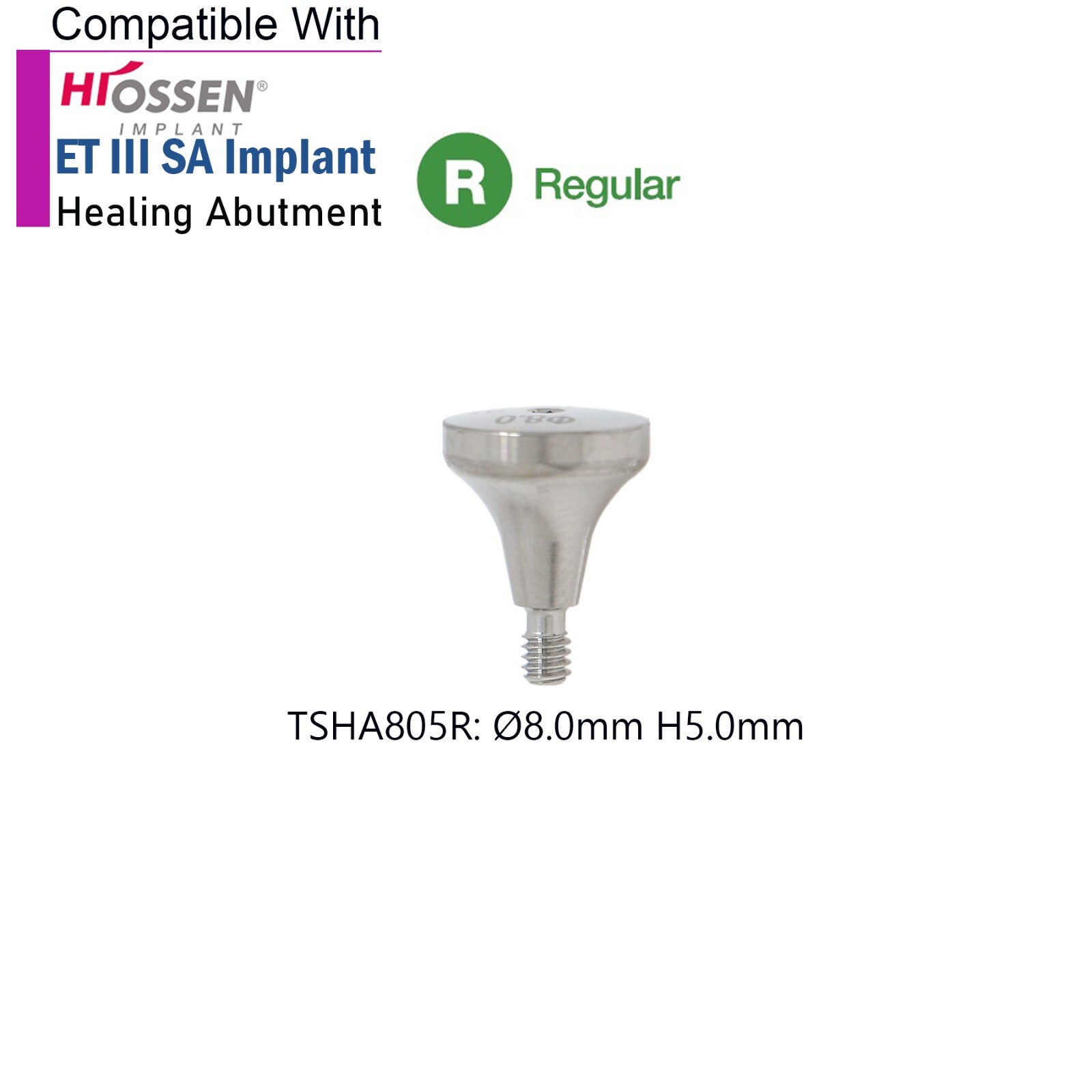 Dental Healing Abutment Mini Regular Platform Fits Osstem Hiossen