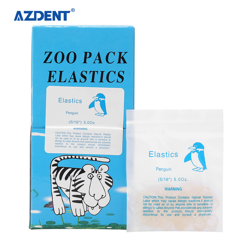 5000Pcs AZDENT Dental Orthodontic Elastics Rubber Bands Bracket Brace 3.5/4.5 OZ