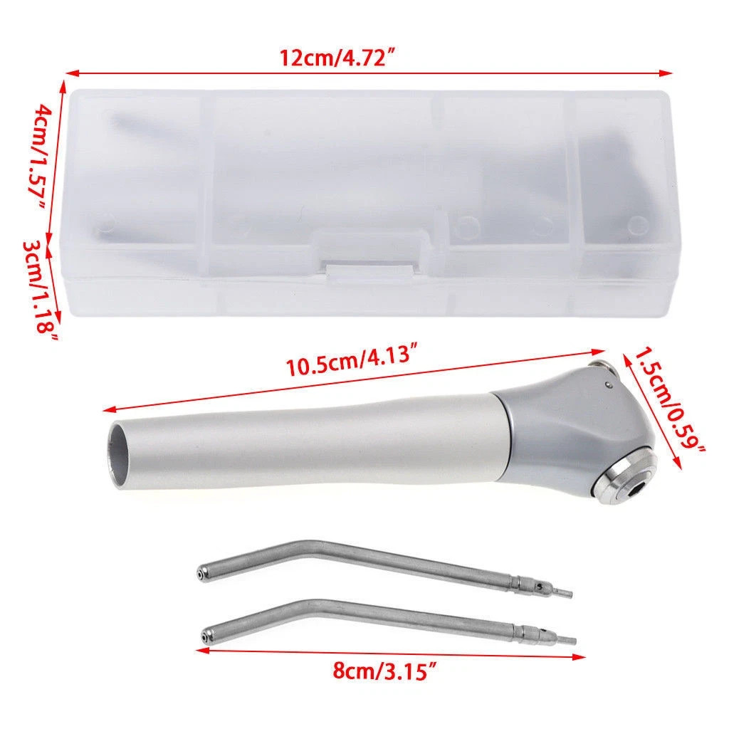 1-10 Set Dental Air Water Spray Triple 3 Way Syringe Handpiece with 2 Nozzles