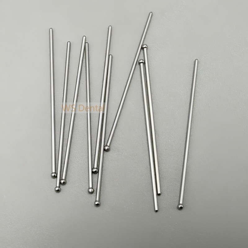 10Pcs Dental Ball Retainer J Clasp Oblique Clasps Bars Ball-Type 0.7/0.8/0.9/1.0