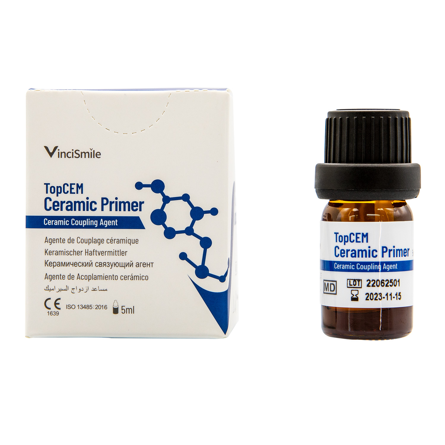 VinciSmile Ceremic Primer 5ml/bottle for all types of Restorative Materials
