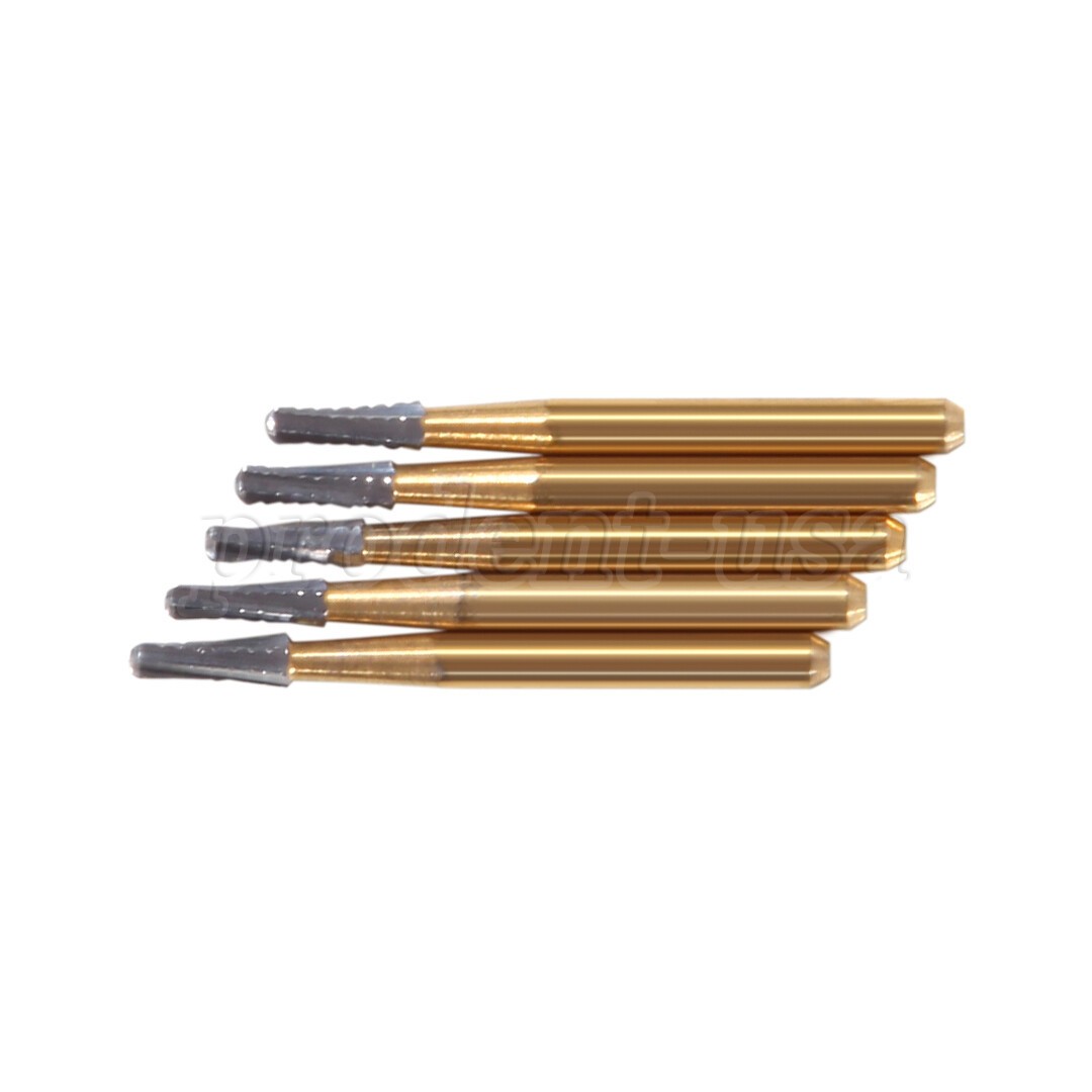 5pcs /pack High Speed Dental Tungsten Steel Crown Metal Cutting Burs FG-1957 po