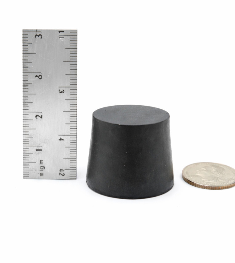 #6 Solid Rubber Stopper No Hole Lab Flask Bottle Tube Tapered Plug Seal Cap