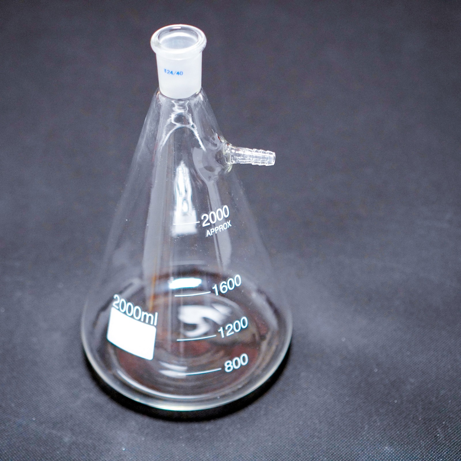 5000 ml lab glass buchner filtering flask 24/40 heavy wall Erlenmeyer flask