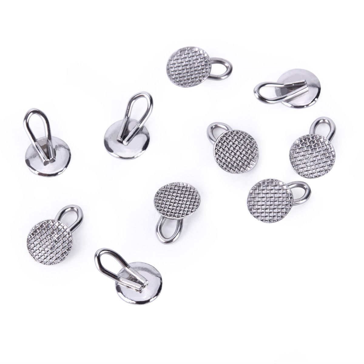 8 Mode Dental Orthodontic Lingual Buttons Bondable Round Base 10pcs/bag