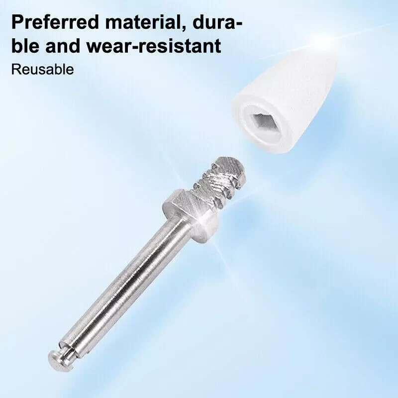 10/20Pack Dental Mandrel Finishing Polishing CA Latch Contra Angle For One Gloss