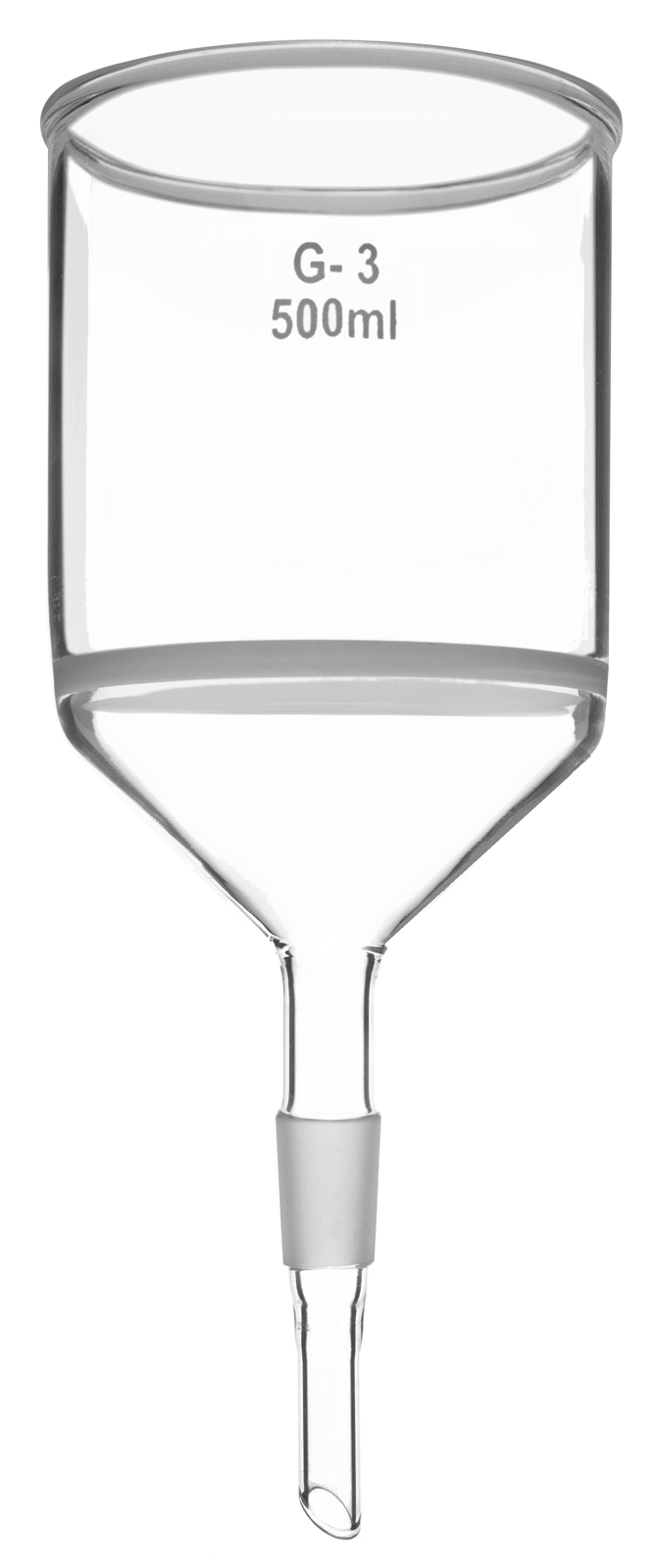 Eisco 500ml Buchner Funnel, 19/26 Joint, G-3 Sintered Disc – Borosilicate Glass
