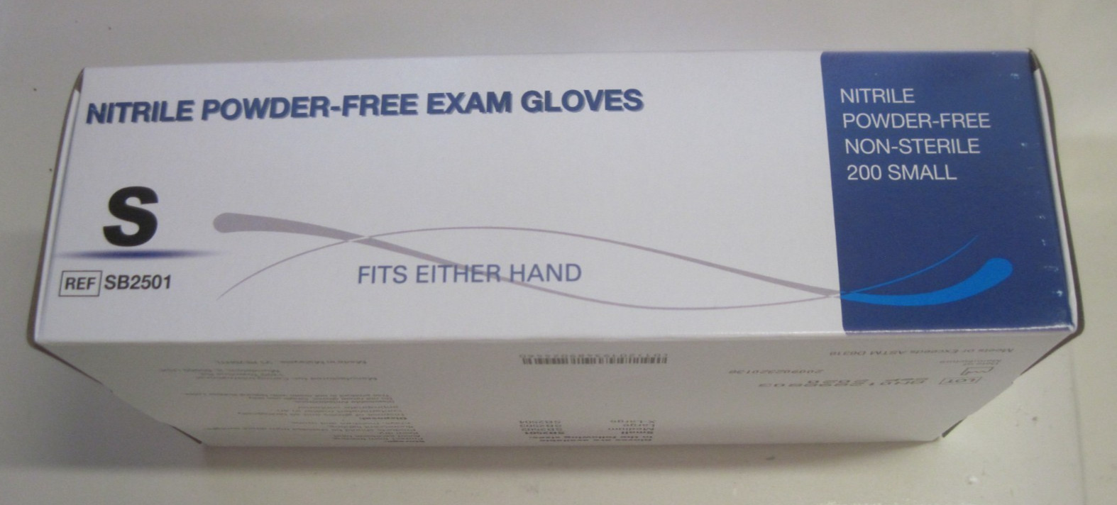 1 Box of 200 COUNT NITRILE MEDICAL EXAM GLOVES POWDER FREE Non Sterile SMALL NEW