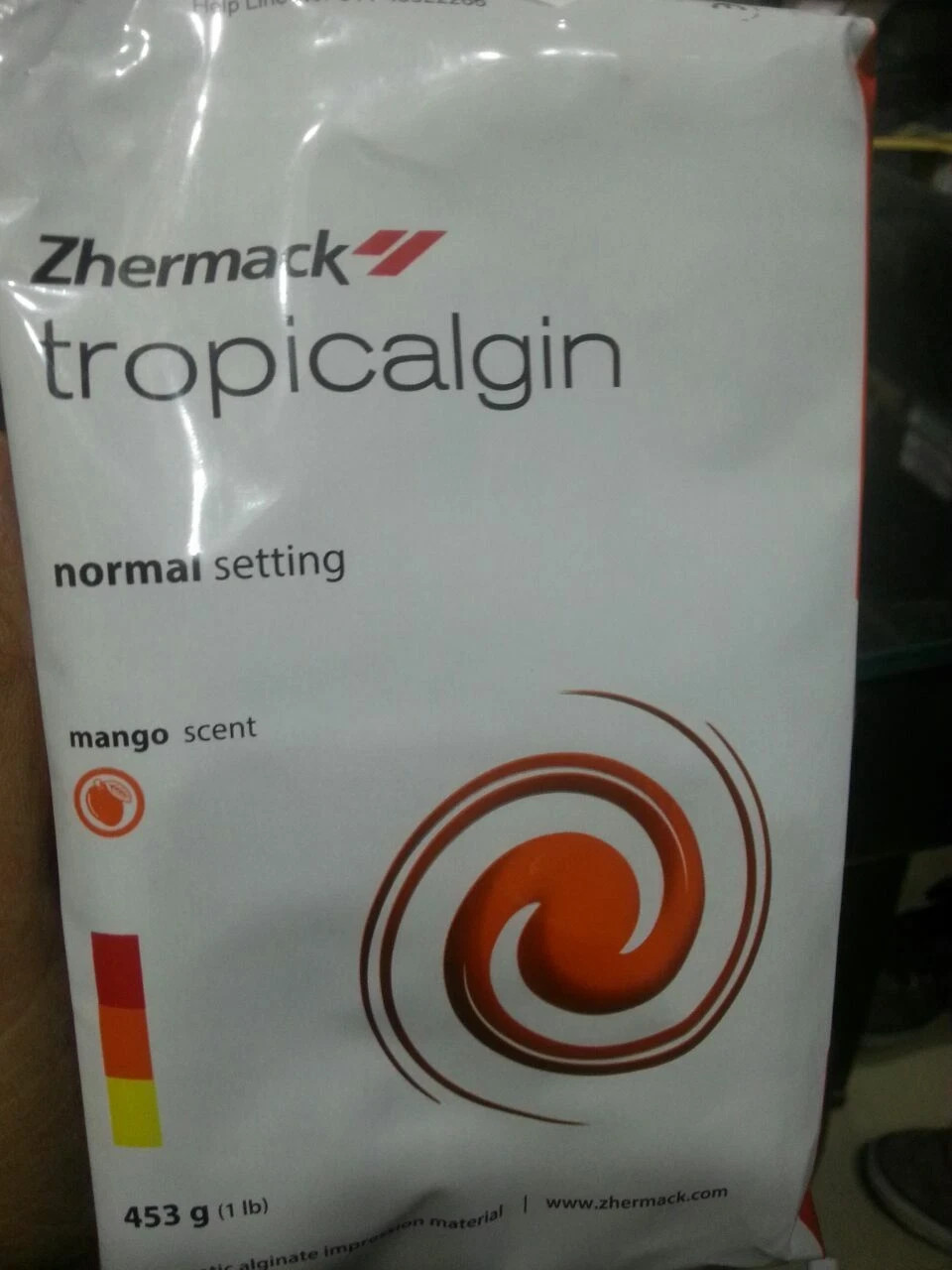 New Pack Zhermack Alginate Tropicalgin Normal Setting 453 g Pack