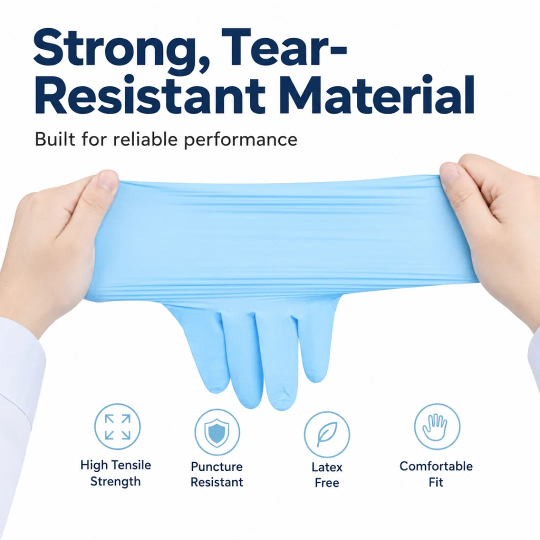 KingFa Medical Nitrile Gloves ASTM D6319-19 Powder Free 200pc, 500pc, 1000pc