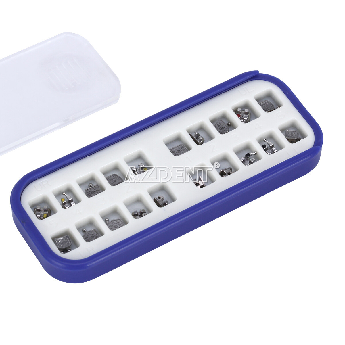 10 Boxes Dental Bracket Monoblock Orthodontic MIM Mini Roth.022 345 Hooks AZDENT