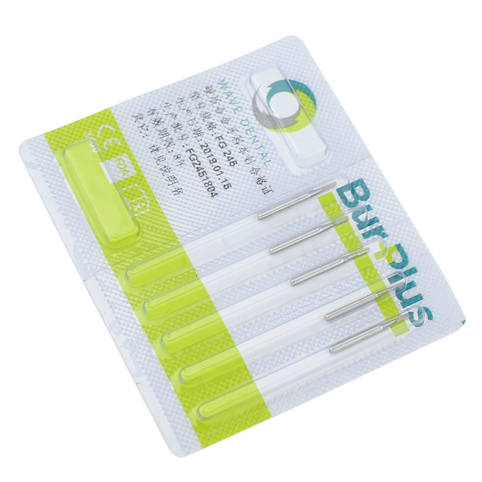 Wave Dental Tungsten Carbide Burs FG245 Friction Grip for High Speed Handpiece