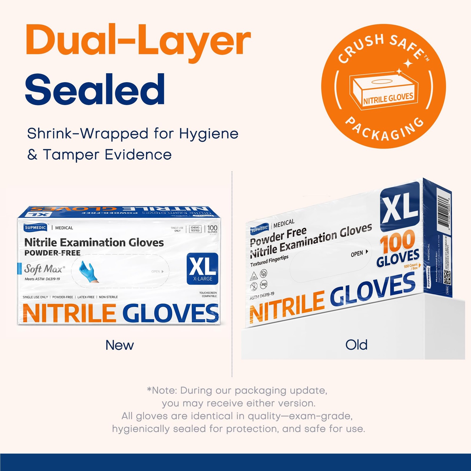 Medical Nitrile Exam Gloves, LatexFree, PowderFree, Food Safe, Cooking Food P…