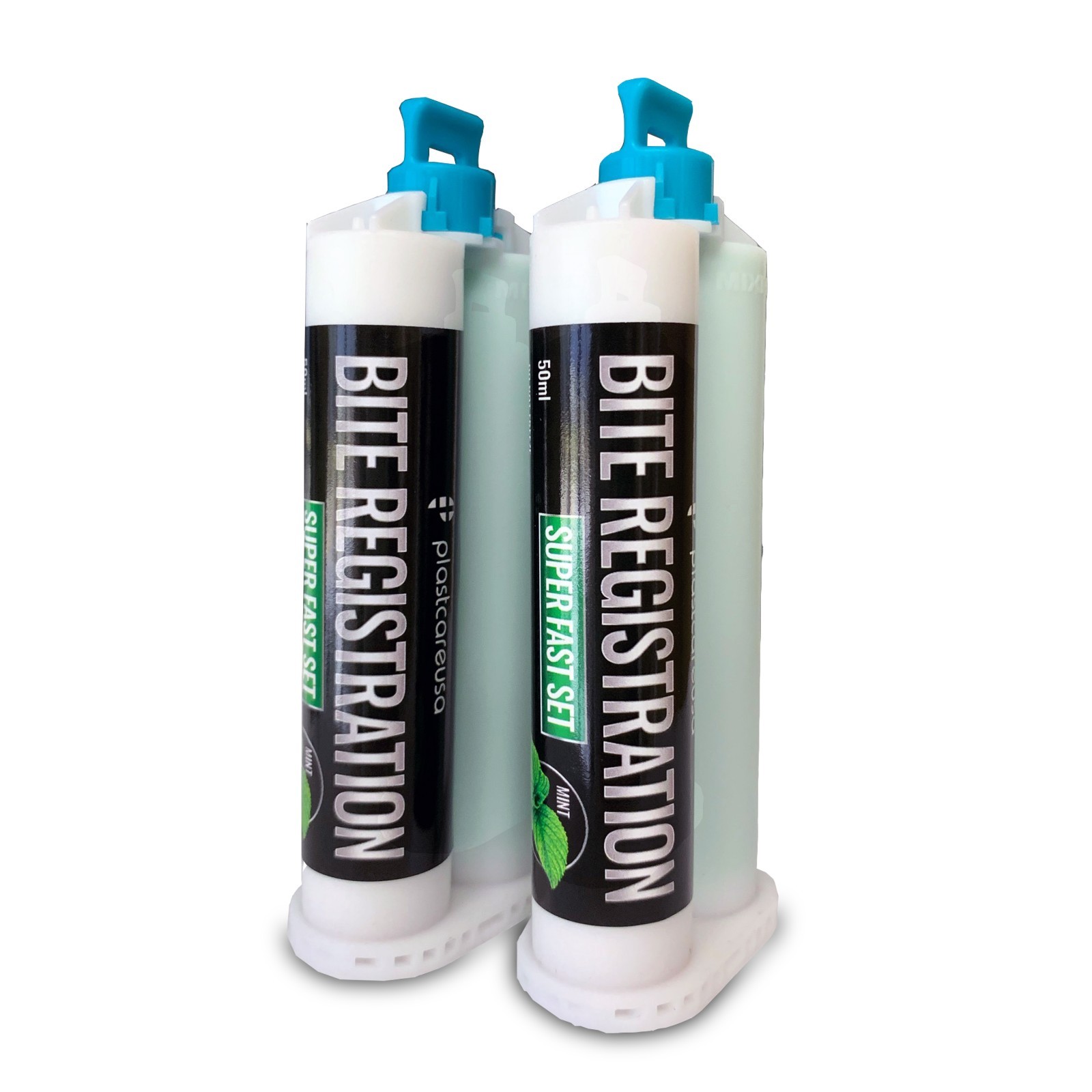 4 x Dental Bite Registration Material, Super Fast Set, 50ml Cartridges, German