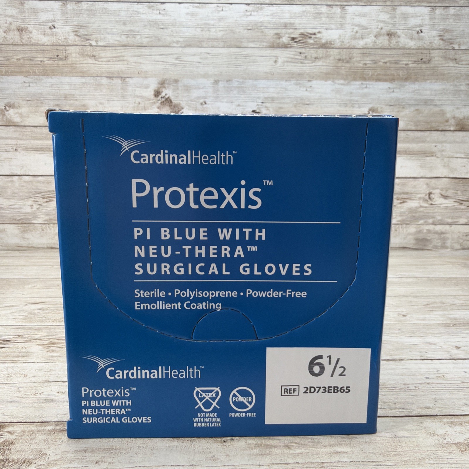 Protexis PI Blue w/Neu-Thera Surgical Gloves Cardinal Health Size 6.5 *See Date*