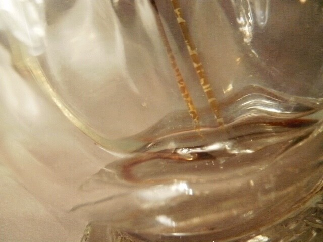EXTREMELY ODD CONJOINED RIBBED & HORNED BOTTLE MADE IN FRANCE EACH W GLASS STRAW
