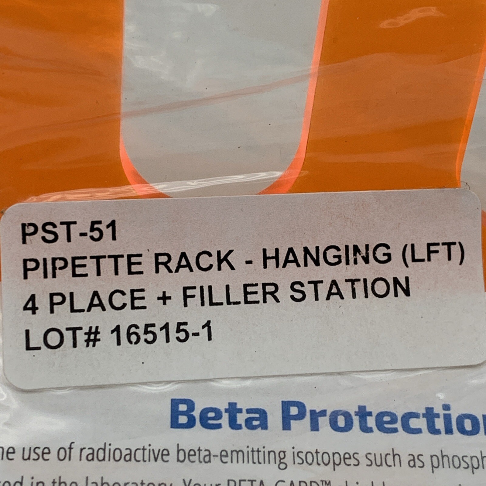 IBI Scientific PST-51 Hanging Pipette Stand 4-Place/Position + Filler on Left