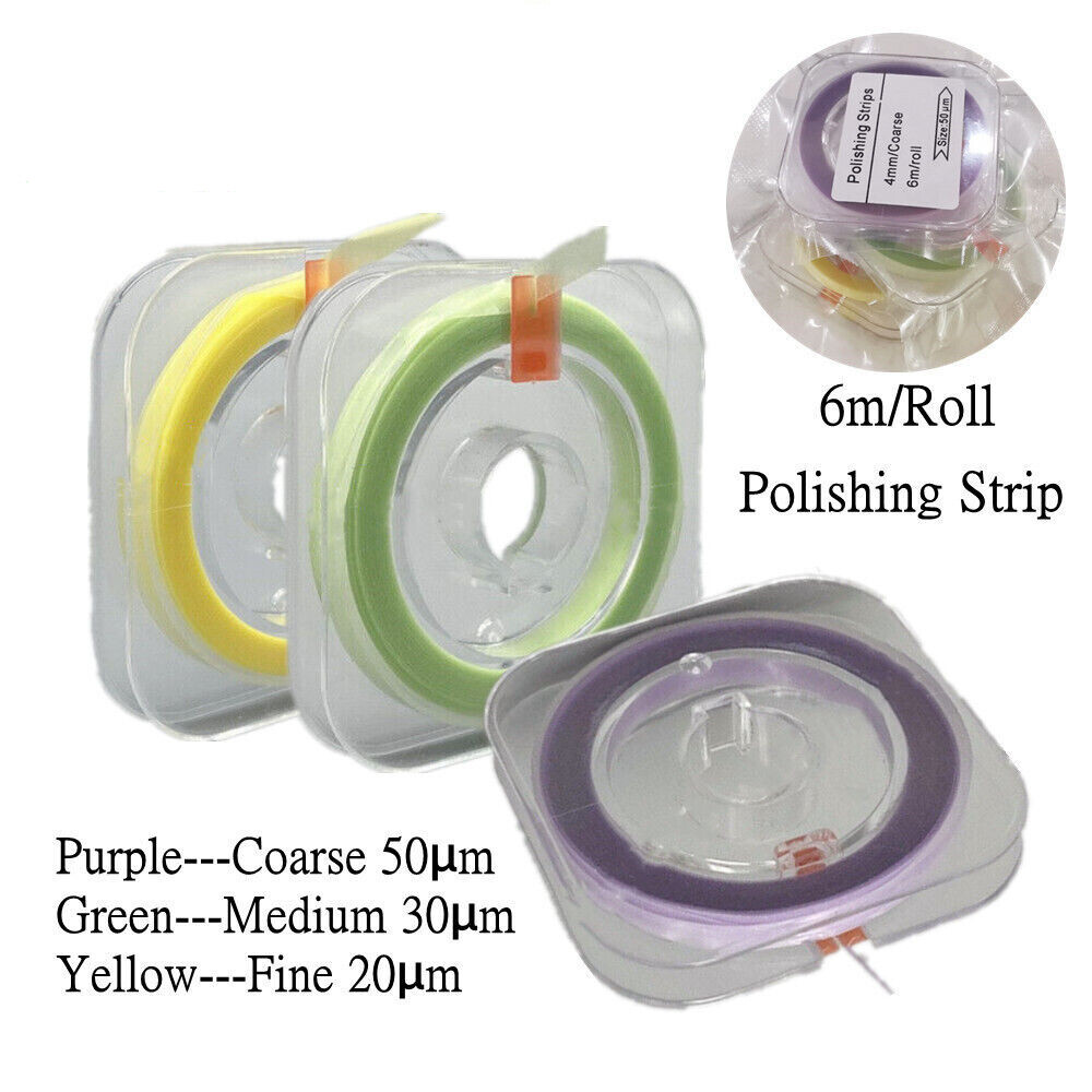 Dental Interproximal Sanding Finishing Paper Resin Polishing Strip Coarse/Fine