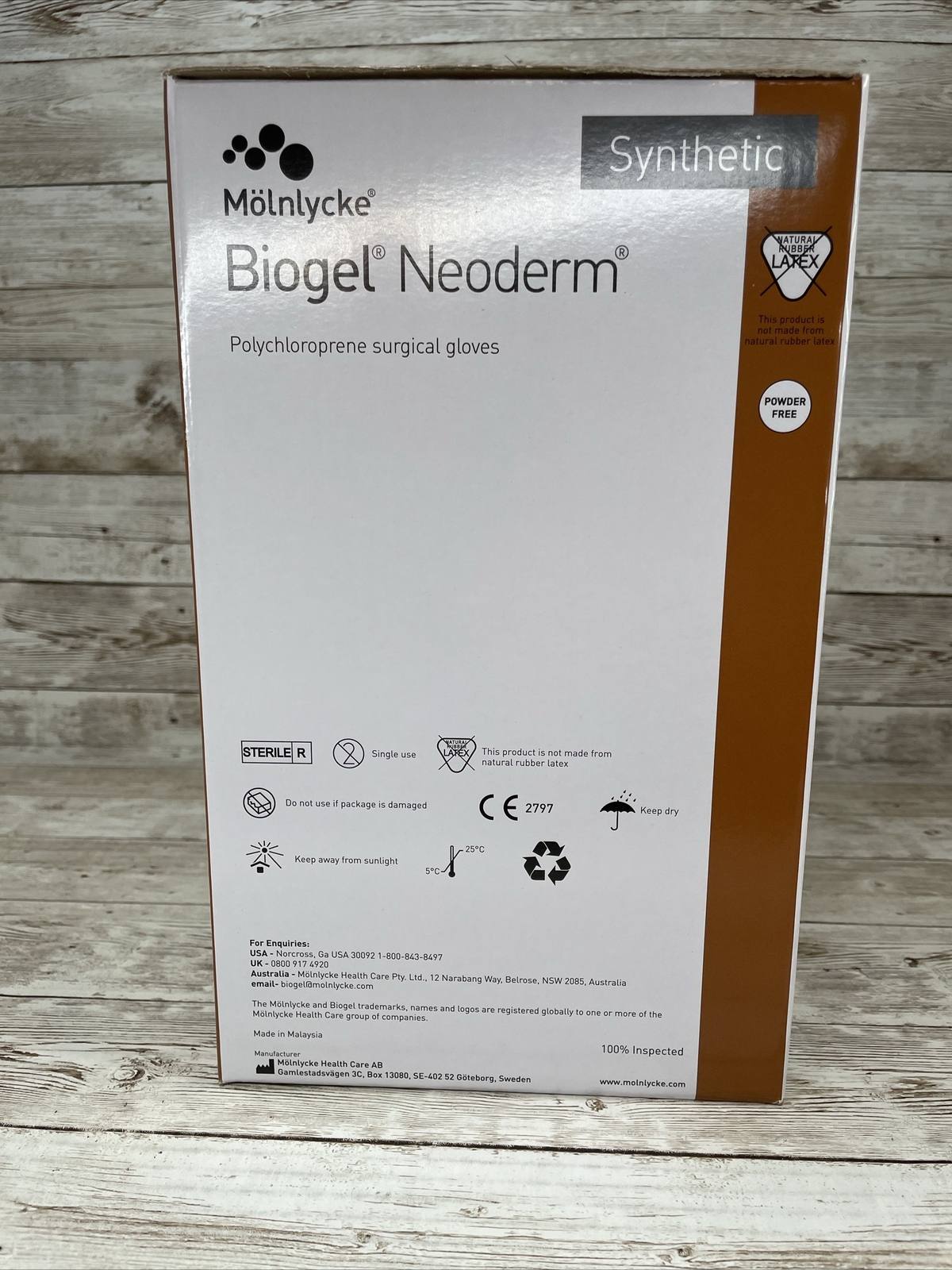 1 CASE Biogel NEODERM Surgical Gloves Sterile 200 Pair, Size: 6 Exp 3/25