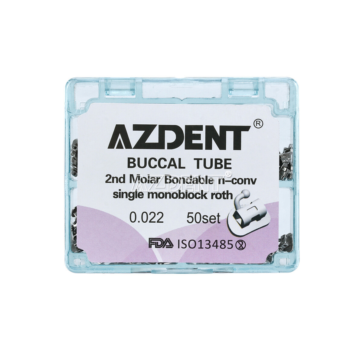 Dental Orthodontic Non-Convertible Bonding 1st 2nd Buccal Tubes Roth .018/.022
