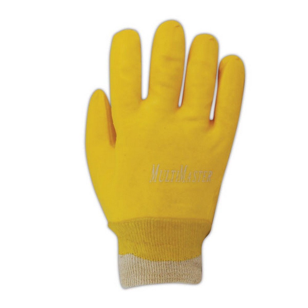 Magid Multimaster Smooth Finish Pvc Gloves Cotton Liner And Knit Wrist Cuff 12