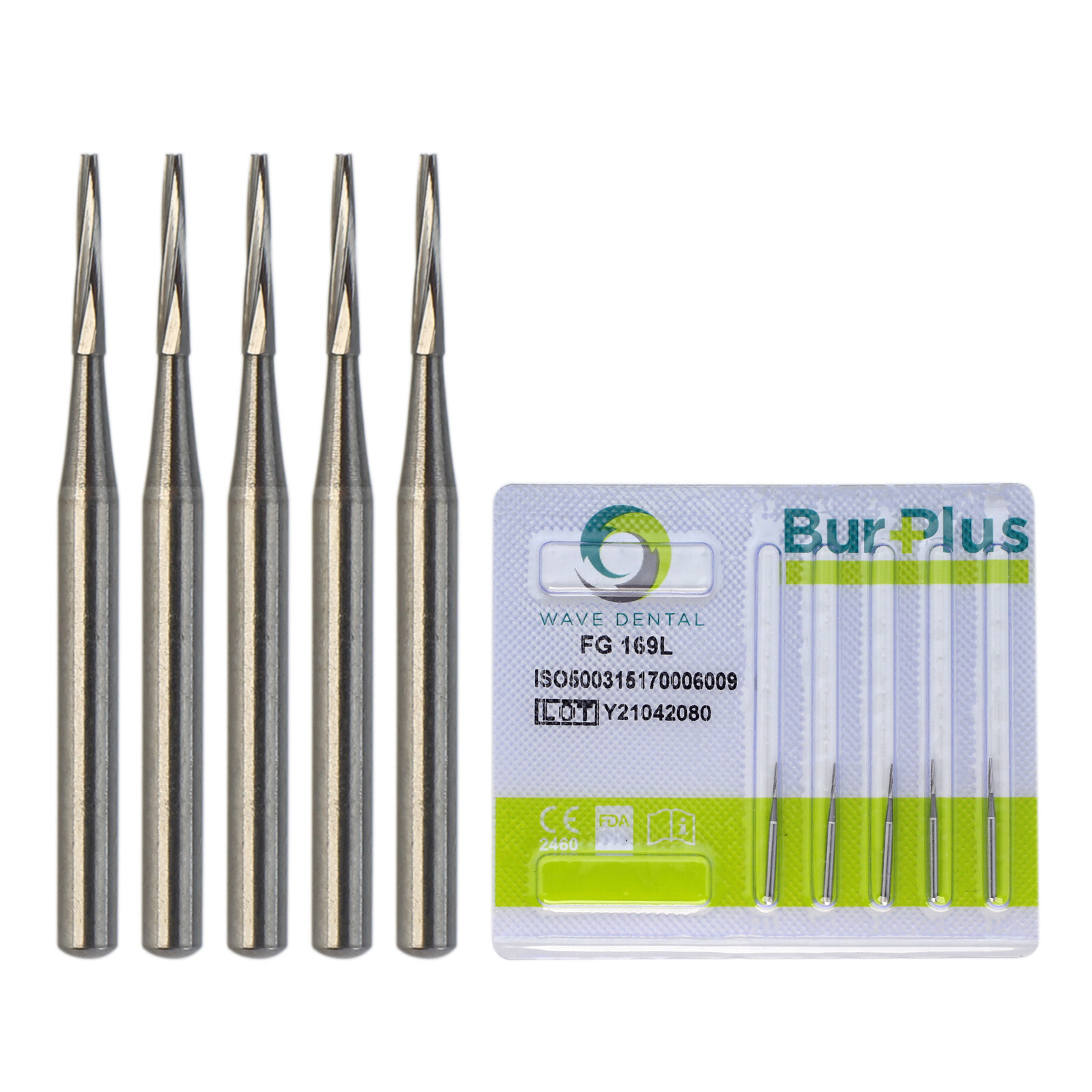 Wave Dental Tungsten Carbide Burs FG 169L Long Head For High Speed Handpiece