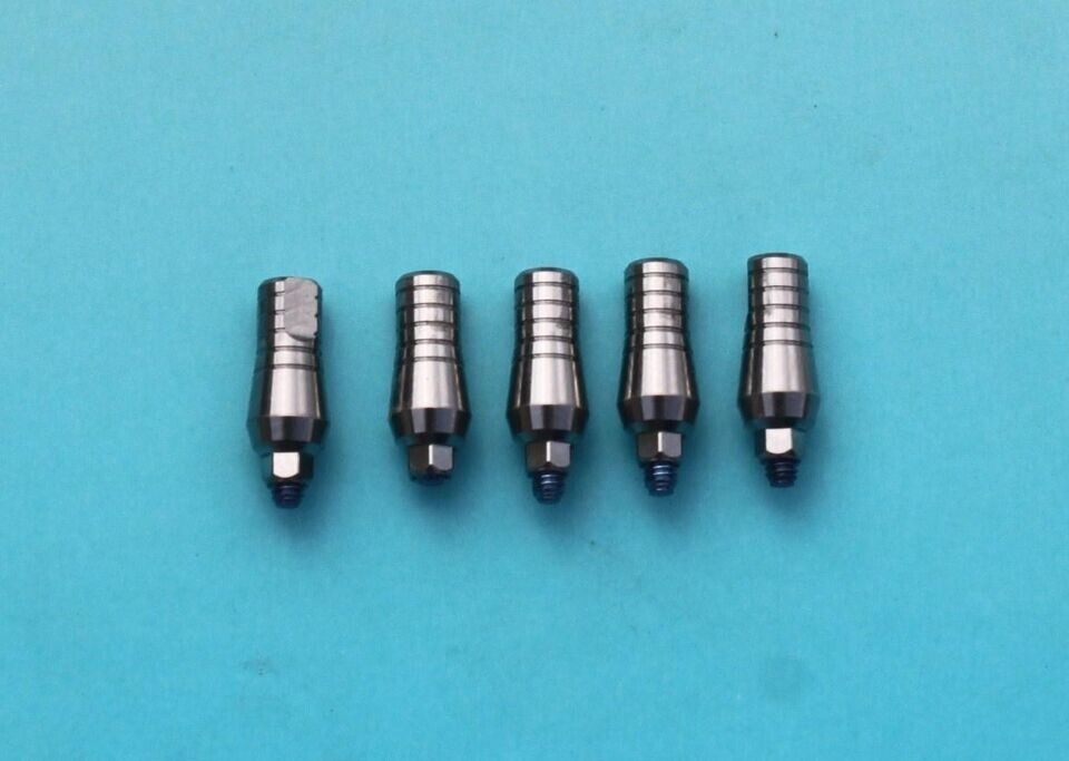 Lotx10 Titanium straight abutment Slim Narrow internal hex 2.1 with screw 9 mm