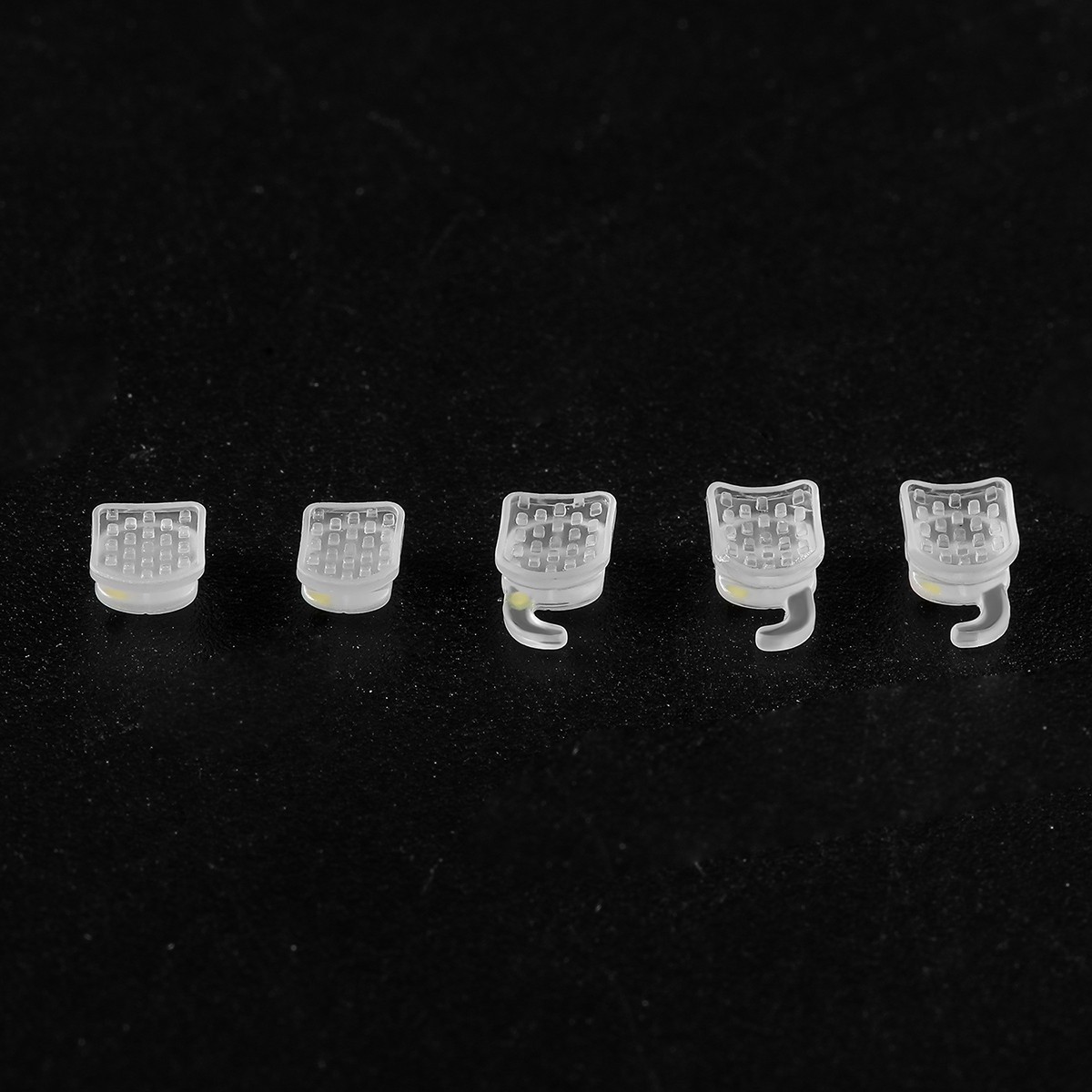 Mid-axis Dental Orthodontic Ceramic Clear Braces Brackets Roth 0.022 Hooks 345