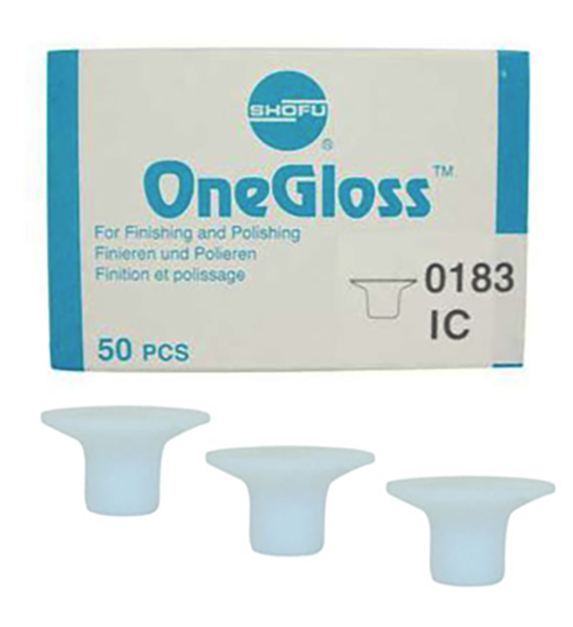 *50-Pieces* Shofu OneGloss IC Refill Disposable For Finishing & Polishing 0183
