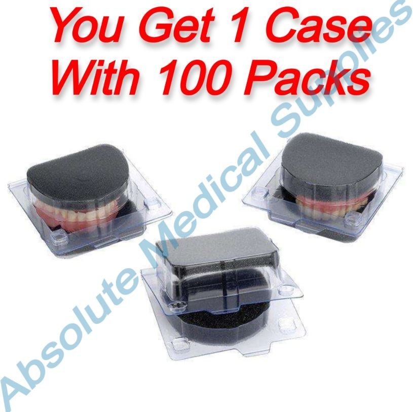 *100-Pieces* Keystone Model & Denture Clear Plastic Boxes Large 9091160