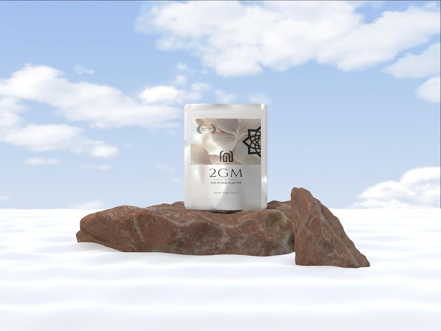 Dental Off White Stone Powder Type IV 1Kg for Casting Models and Labs