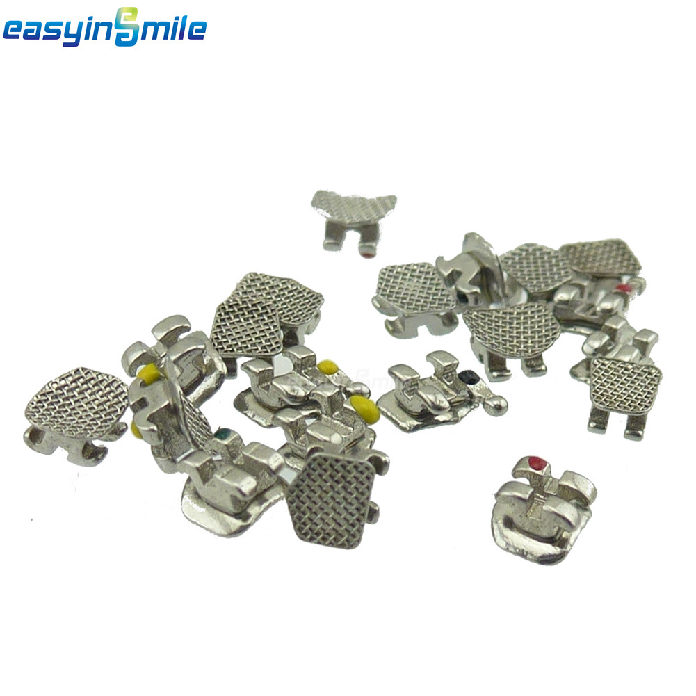 100pcs Dental Metal MINI Brackets Orthodontic Braces MBT/ROTH 022 3/345 W/Hooks