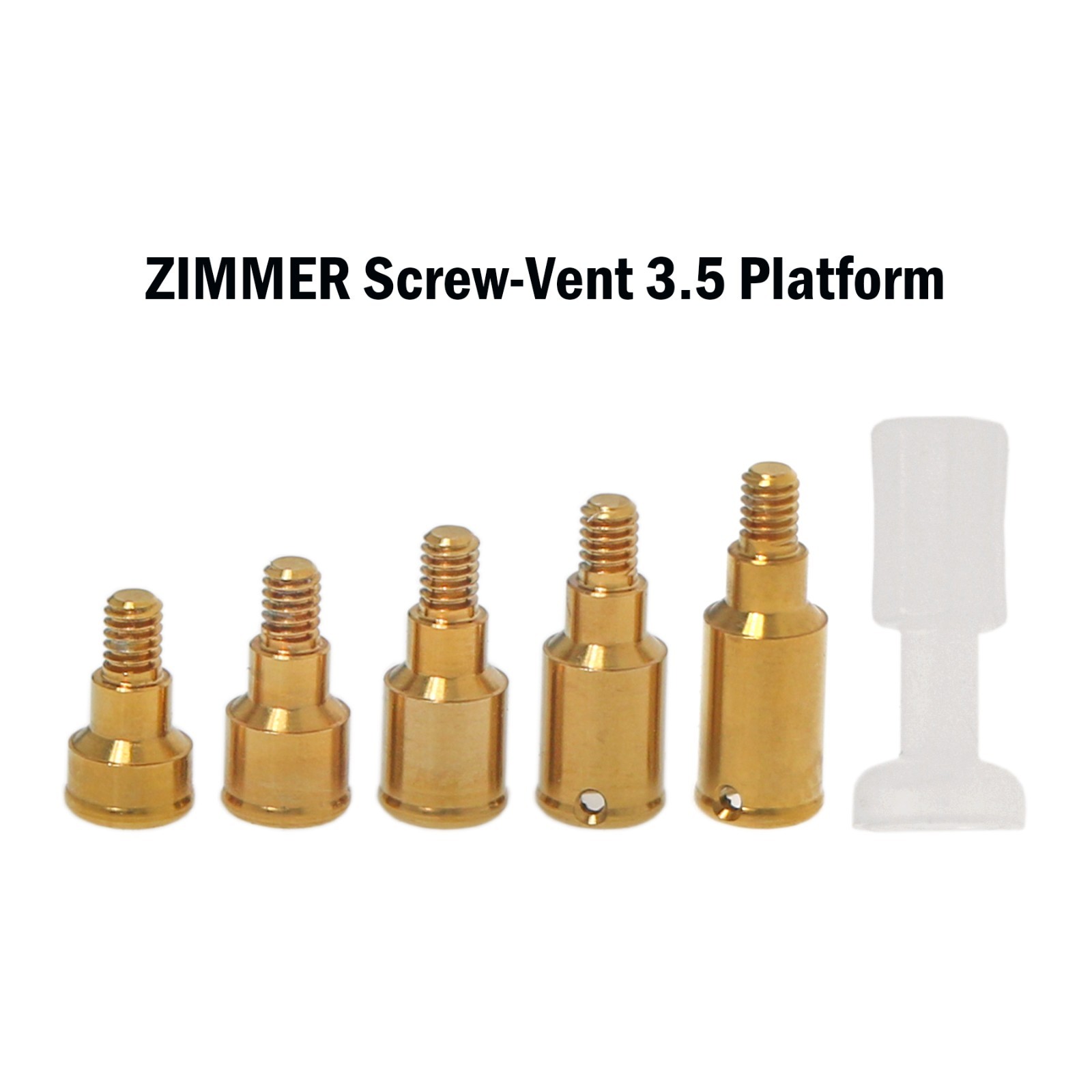 Dental Zest Locator Attachment Abutment for Zimmer ZimVie 3.5mm Implant platform