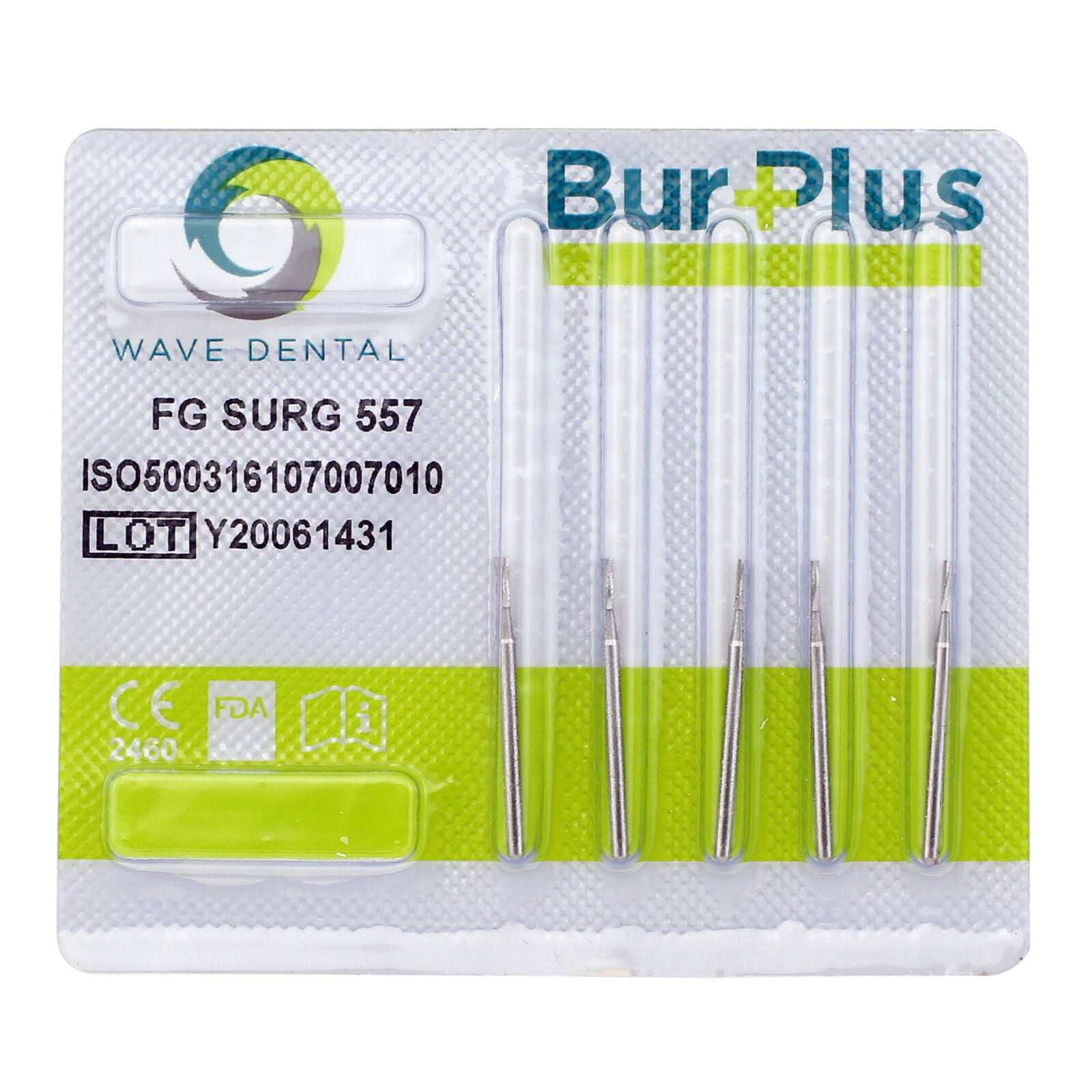 Wave Dental Straight Fissure Burs Surgical High Speed FG SURG 556 557 557L 558