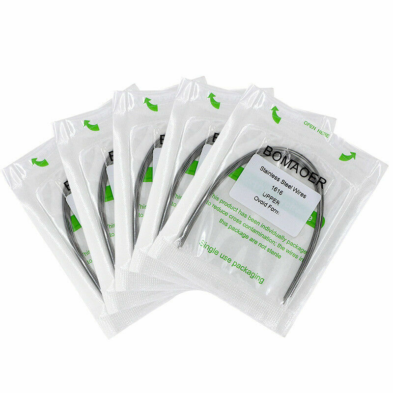 10×Dental Orthodontic Stainless Steel Rectangular Arch Wires 16×16 Upper bomaoer