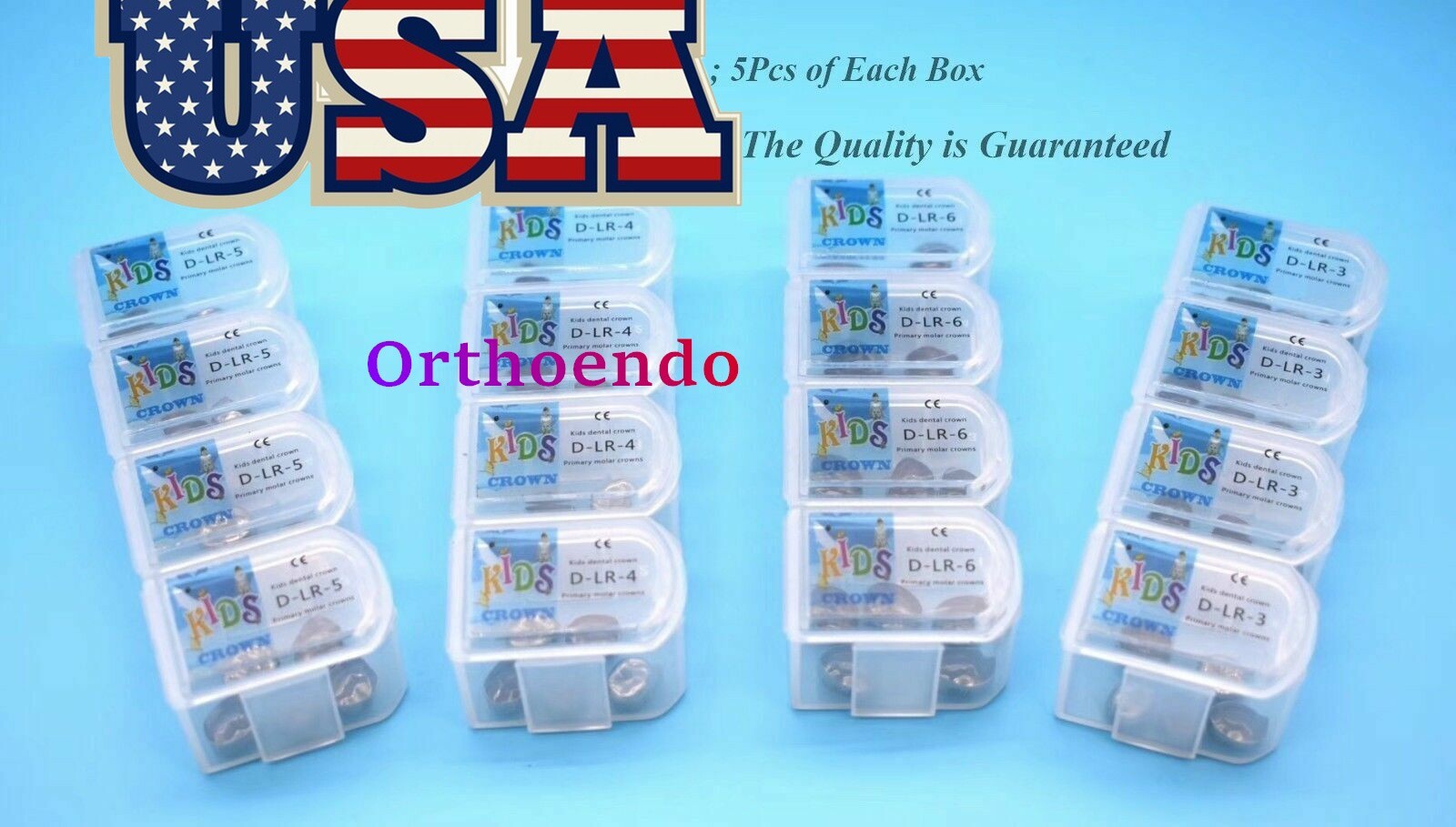 Dental Pediatric Crown Kids stainless steel molar crowns preformed Primary