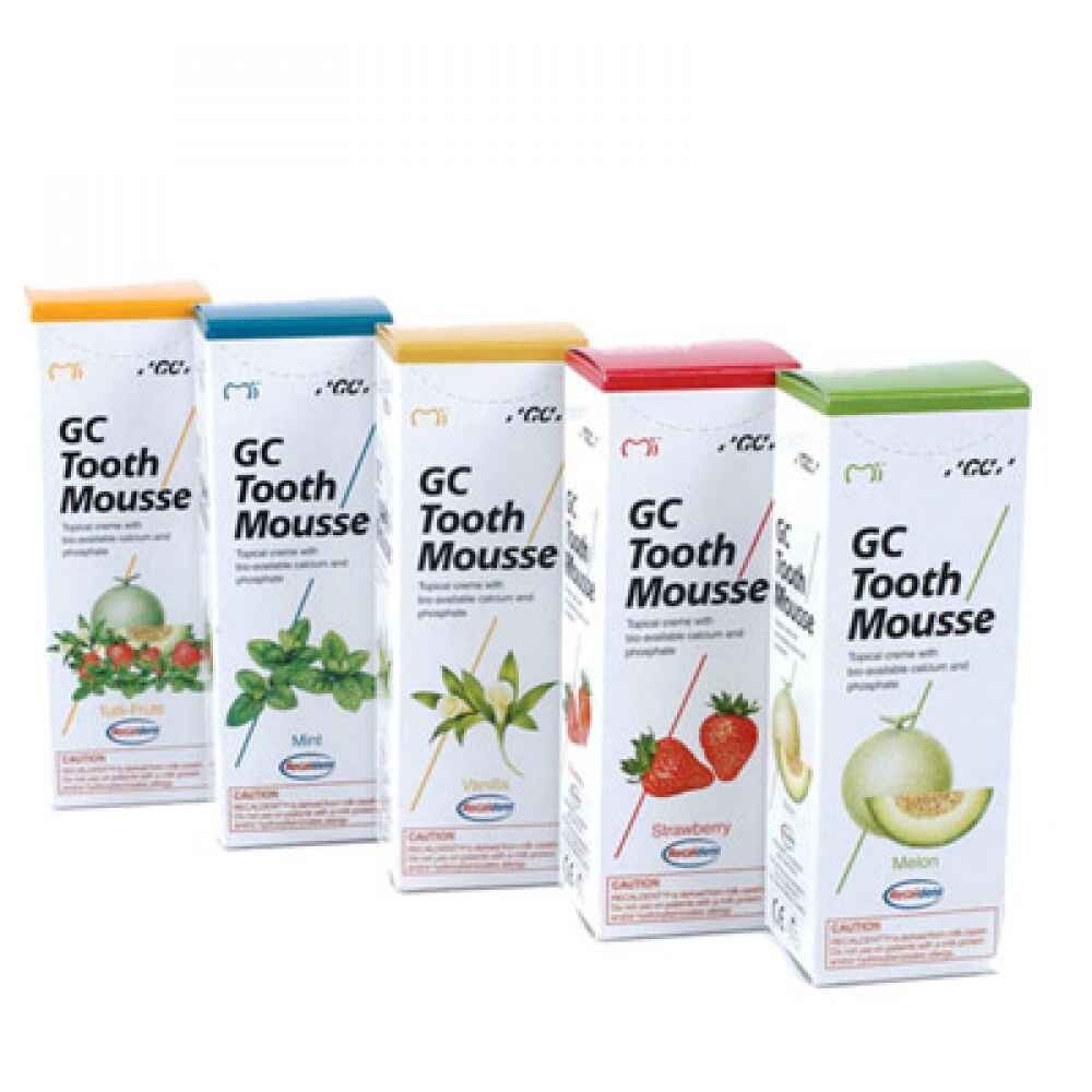 Dental GC TOOTH MOUSSE Topical Tooth Creme 40gm Pack – VARIOUS FLAVOUR