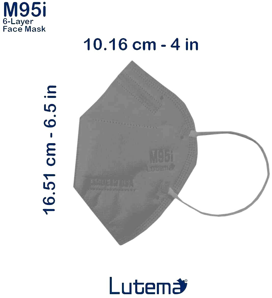 5 Layer Protection Breathable Face Mask M95i/KN95 – MADE IN USA – Filtration 99%