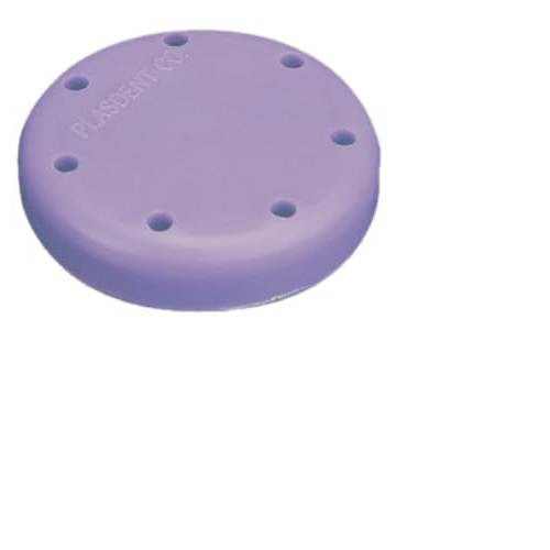 Plasdent 400BS2-10N Magnetic Bur Block 7-Hole Small Round Silicone Neon Purple