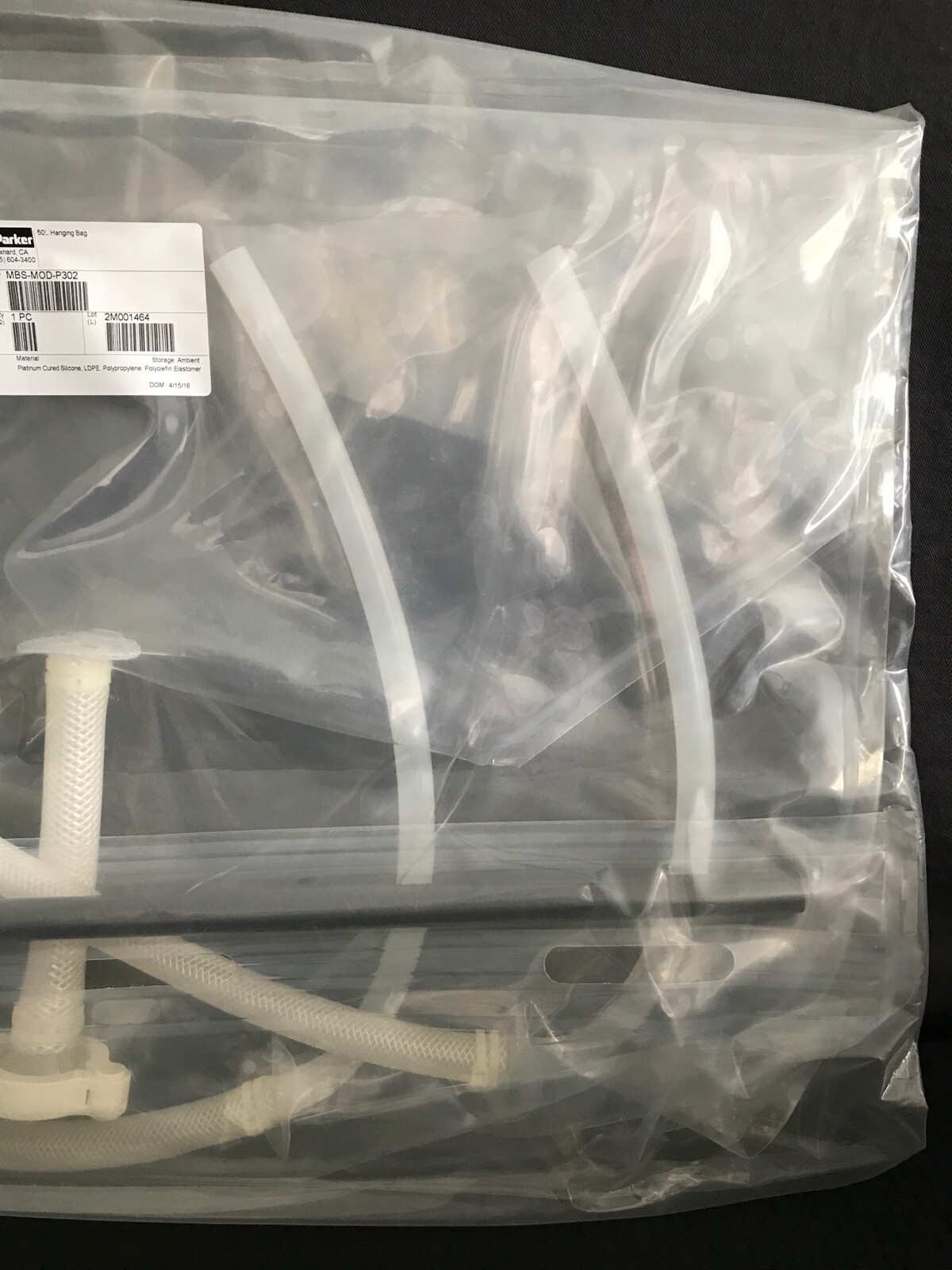 PARKER 50L Hanging Bag “Y” Tubing Clamp Assembly Set MBS-MOD-P302